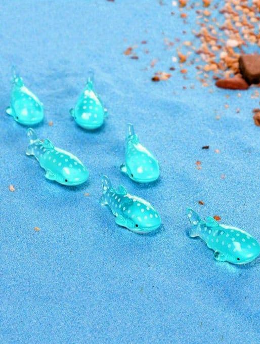 ミニチュア雑貨 ジンベエ サメ 魚 生き物 ガーデン 可愛い 雑貨 置物