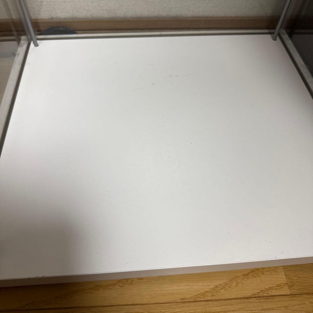 【説明書、パーツ付き】IKEA デトルフ　ガラス扉キャビネット　ホワイト