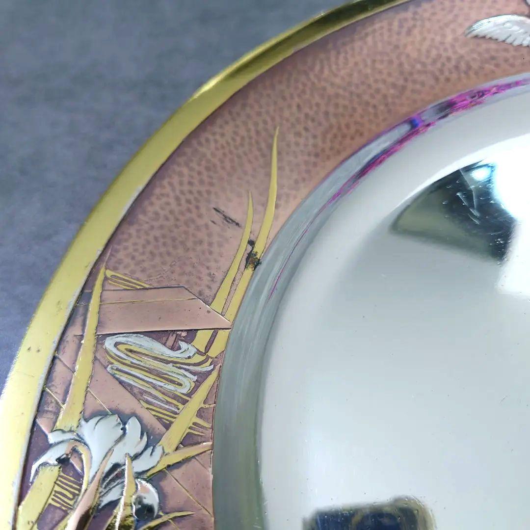 極希少 クリストフル 水鳥と杜若 Samuel Waret アンティーク