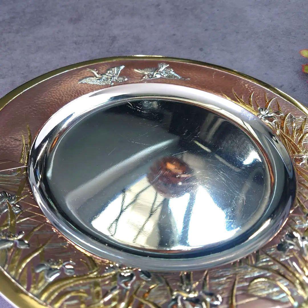 極希少 クリストフル 水鳥と杜若 Samuel Waret アンティーク