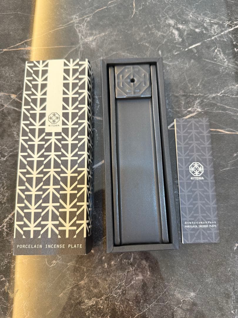 KITOWAポーセリンインセンスプレート KITOWAインセンススティックヒノキ