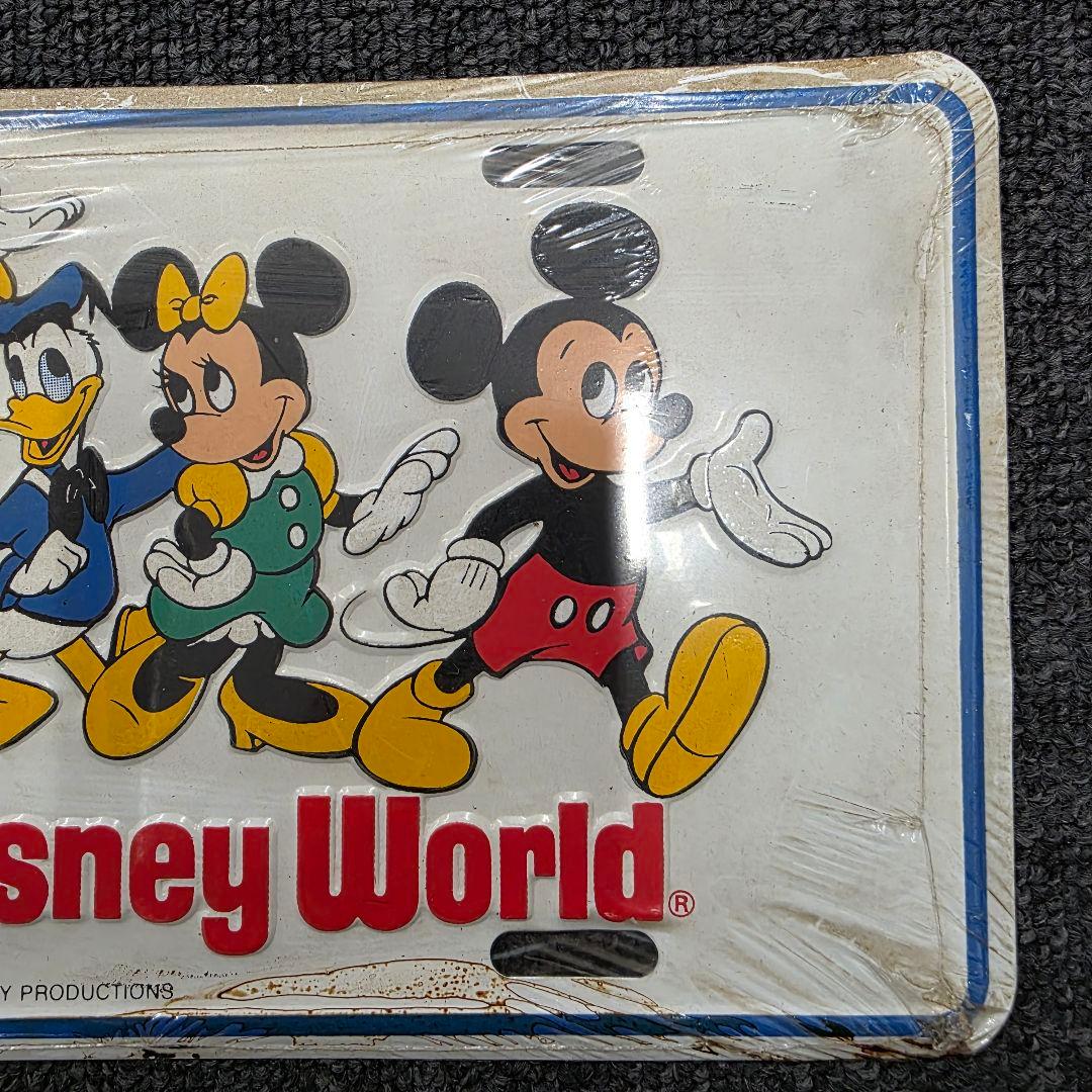 Walt Disney World ナンバープレート　金属　ミッキー　ミニー