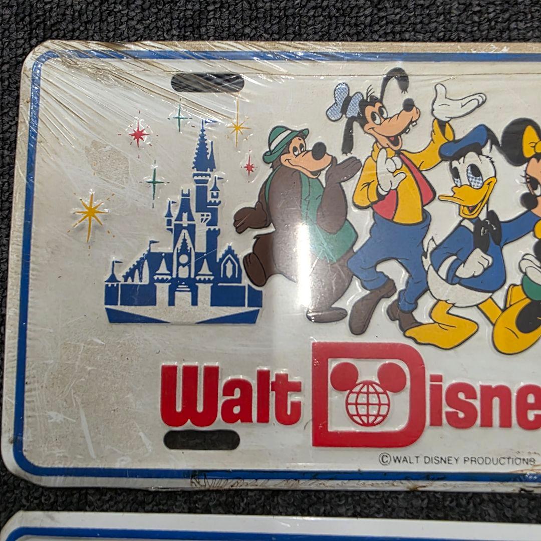 Walt Disney World ナンバープレート　金属　ミッキー　ミニー