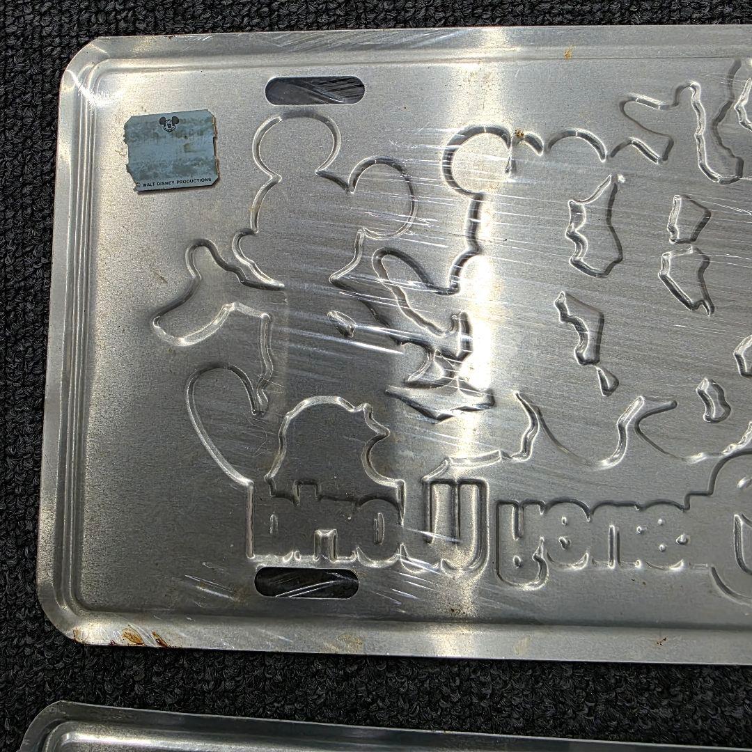 Walt Disney World ナンバープレート　金属　ミッキー　ミニー