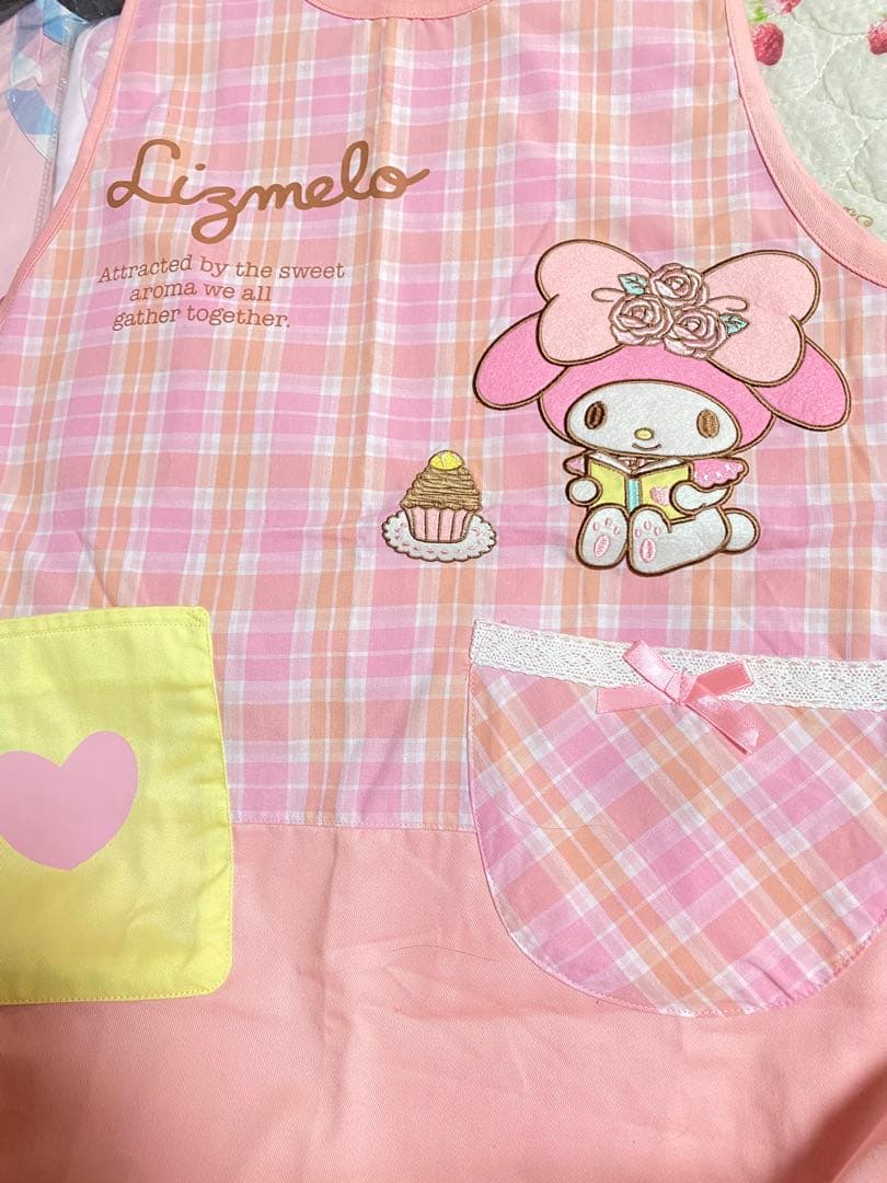 マイメロ エプロン マイメロディ サンリオ ピンク 保育士 幼稚園の先生