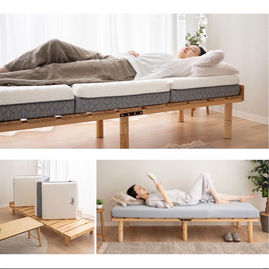 【直接引取】すのこベッド　デイベッド　マットレスセット