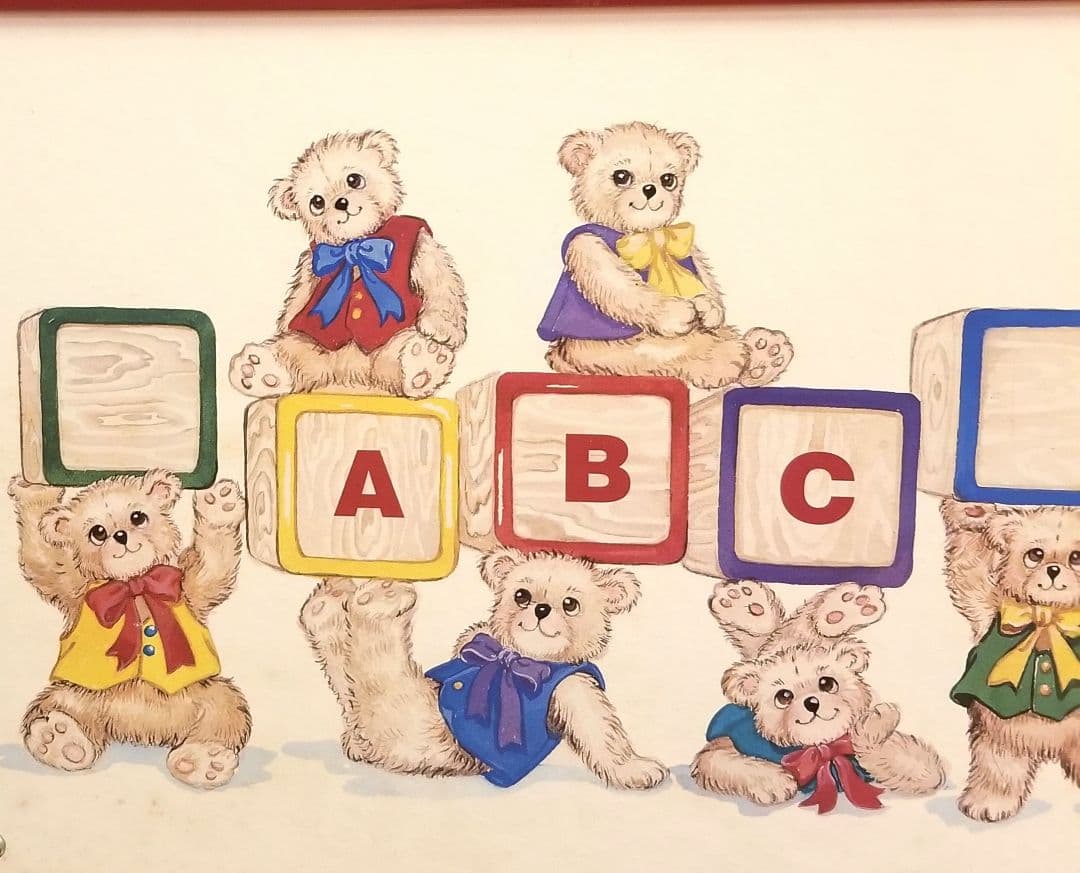 レトロ ポップ カントリー 昭和 クマ 収納 飾り棚 おもちゃケース ラック