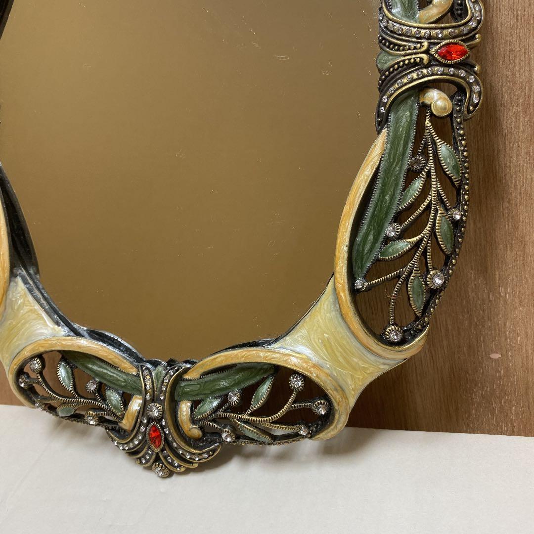 アールヌーボー　壁掛け鏡　ミラー