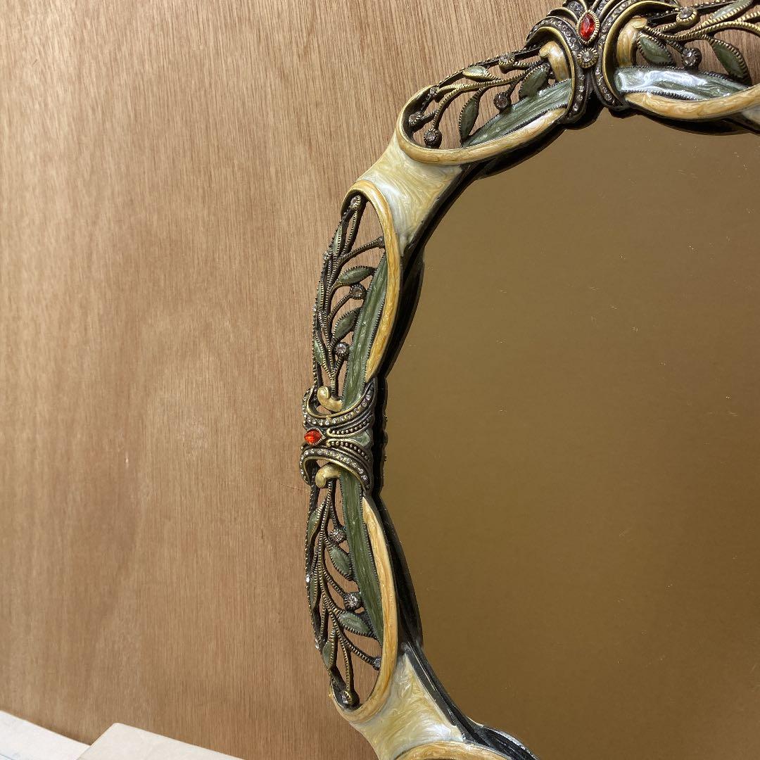 アールヌーボー　壁掛け鏡　ミラー