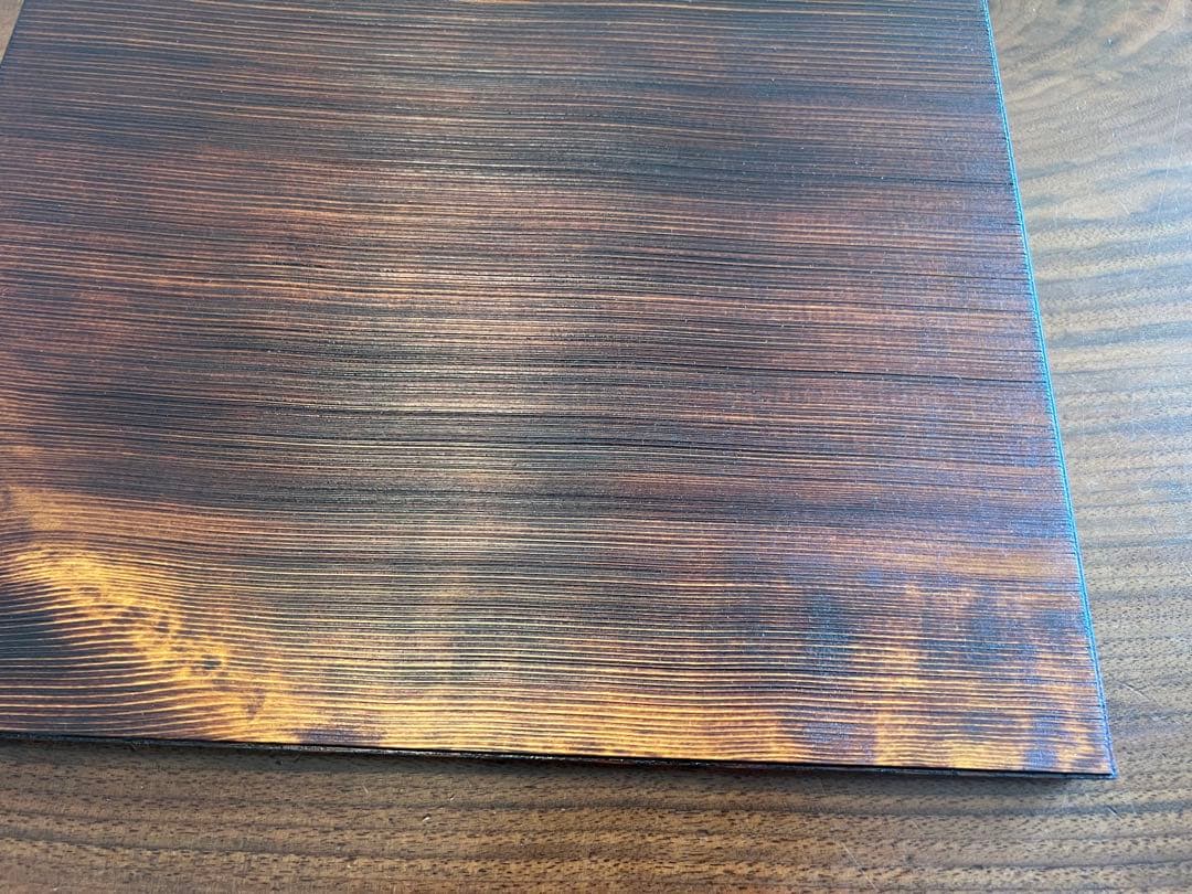 新品未使用　紀平佳丈　浮造盆330×280(拭漆) 4枚