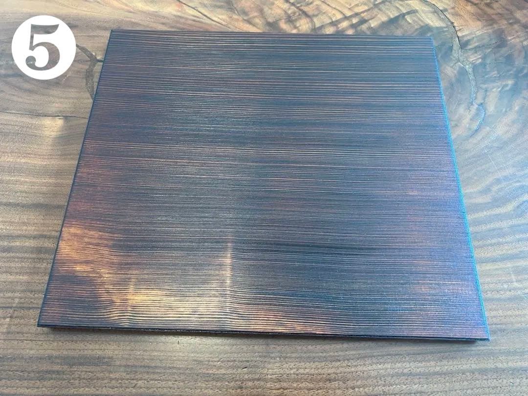 新品未使用　紀平佳丈　浮造盆330×280(拭漆) 4枚