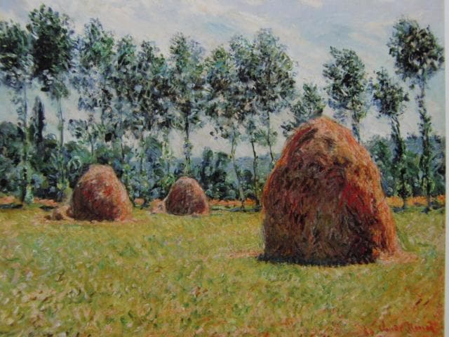 クロード・モネ 【 ジヴェルニーの積みわら 】 高級画集画 - メルカリ