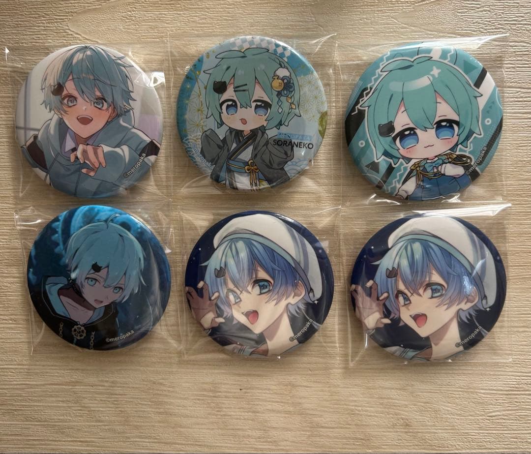 めろぱか そらねこ 缶バッジ - メルカリ