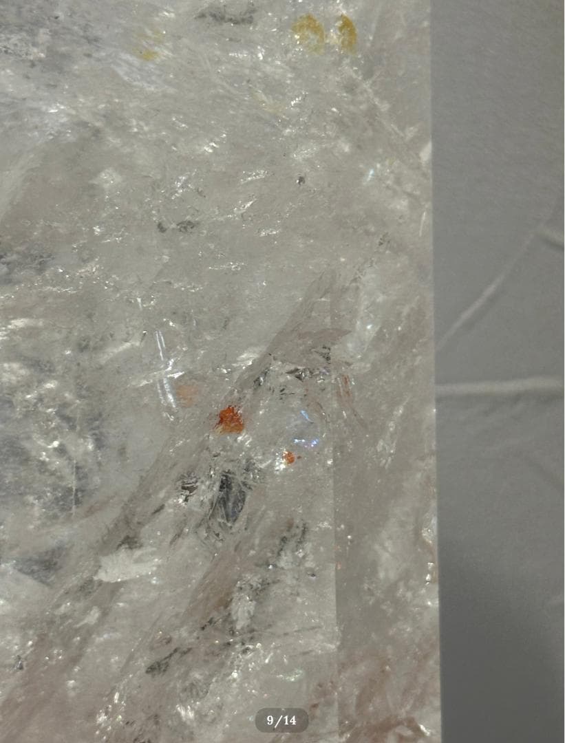 虹入り【ロッククリスタル】水晶 タワー ポイント ブラジル産