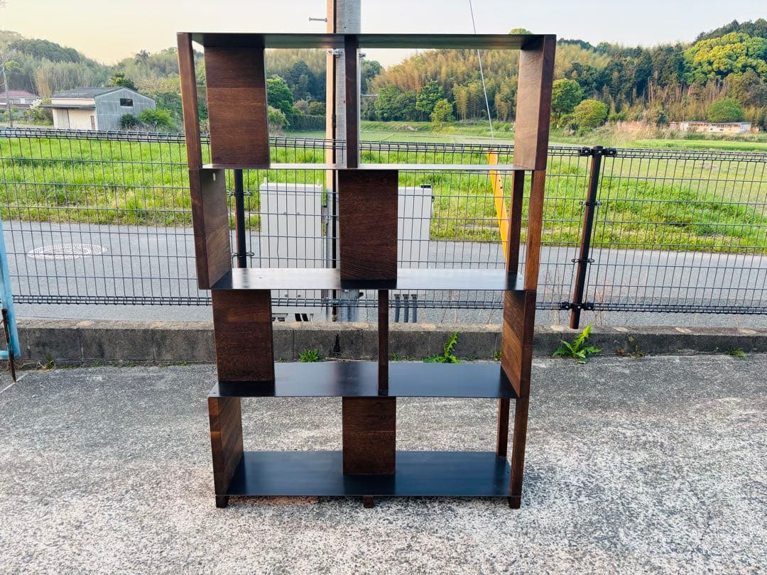 J34★スクエアルーツ★定価30万 美品 飾り棚 本棚 スチール製棚板