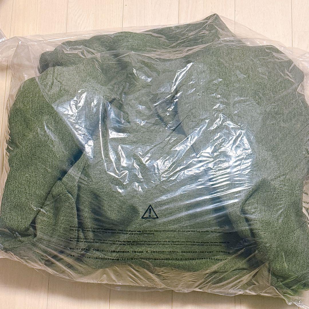 【美品】 無印良品 空気でできたソファ グリーン 本体 座椅子 チェア