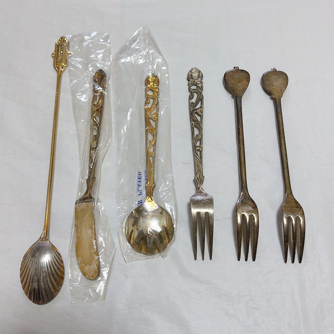 アンティーク カトラリーセット 6点 スプーン フォーク バターナイフ