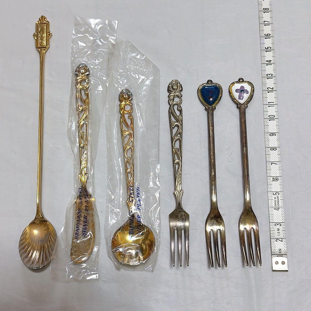 アンティーク カトラリーセット 6点 スプーン フォーク バターナイフ