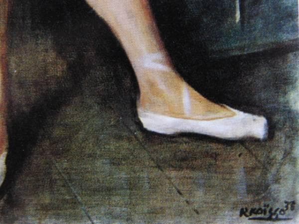 小磯良平、【踊り子】、希少な限定額装用画集画、新品高級額 額装付