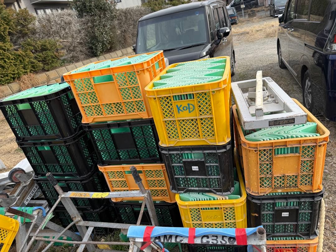 カゴごとダンボール送ります重さ的に一箱一個大丈夫ですか？60個ずつ位ずつ入ります