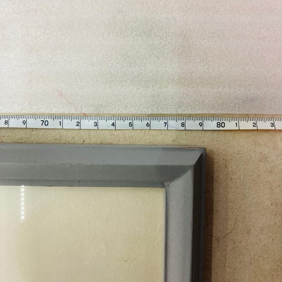 真作】 洋画 東郷青児 「郊外の街」 リトグラフ 152/230 額縁のみ傷有