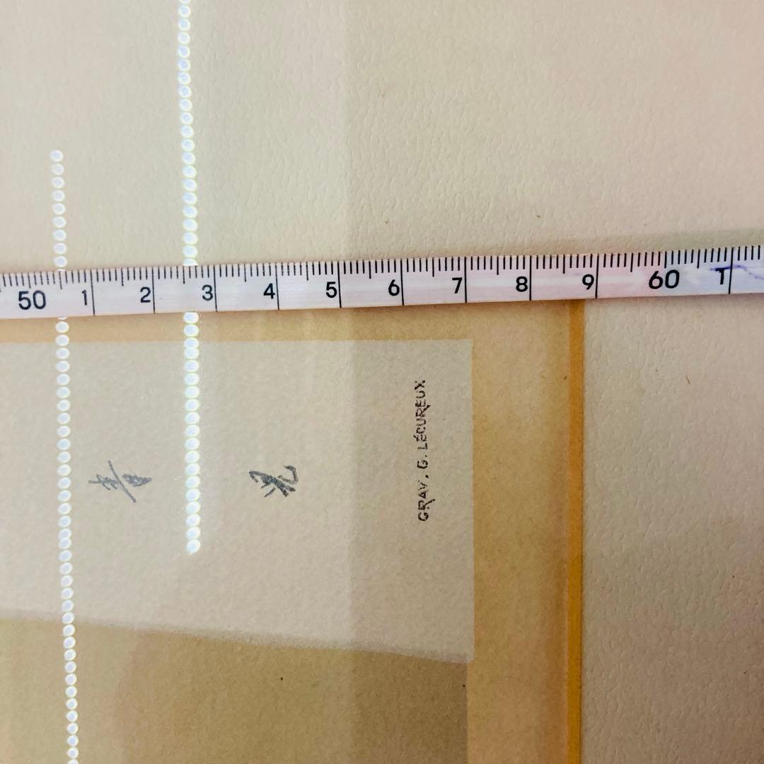 真作】 洋画 東郷青児 「郊外の街」 リトグラフ 152/230 額縁のみ傷有