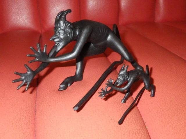 70’S★デビル★オブジェ★置物★2体セット★悪魔★サタン★ソビエト★ビンテージ