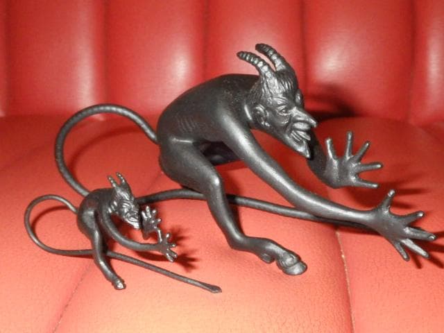 70’S★デビル★オブジェ★置物★2体セット★悪魔★サタン★ソビエト★ビンテージ