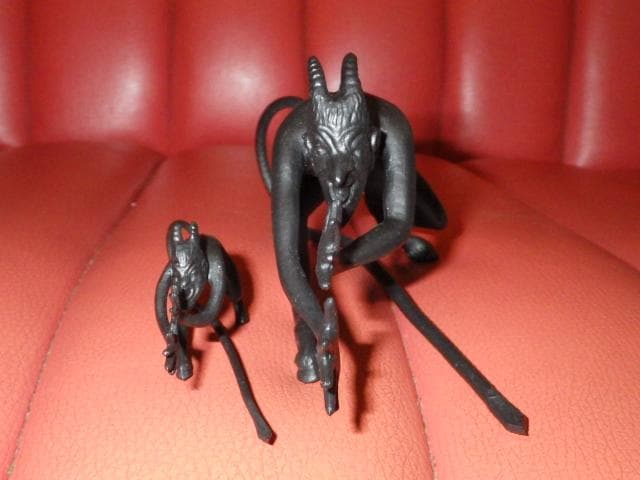 70’S★デビル★オブジェ★置物★2体セット★悪魔★サタン★ソビエト★ビンテージ