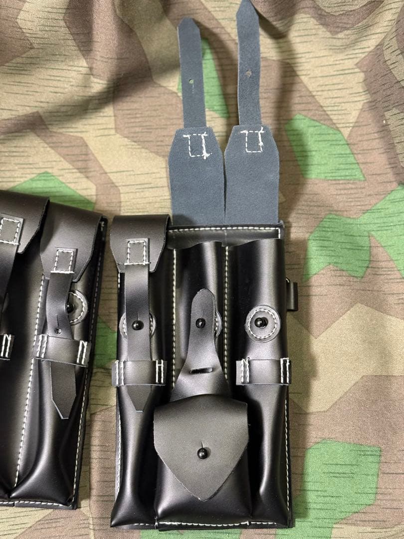 WWⅡドイツ軍 MP38/40革製マガジンポーチセット★レプリカ★サバゲ　国防軍