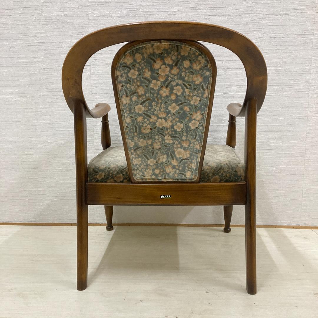 【オールドカリモク】コロニアル　一人掛けソファ　シングルソファ　椅子