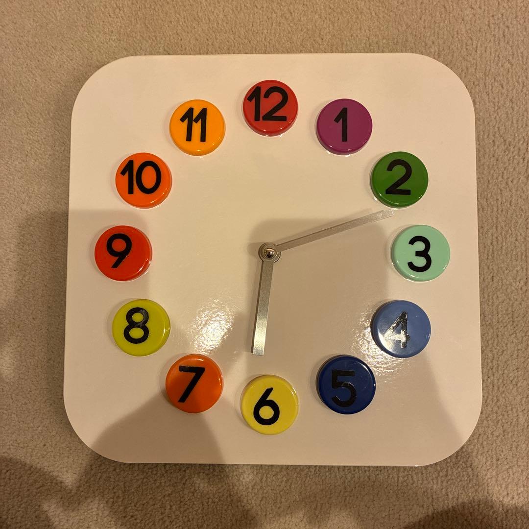 廃盤・希少】IKEA イケア 壁掛け時計 DASSIGT カラフル 知育 - メルカリ