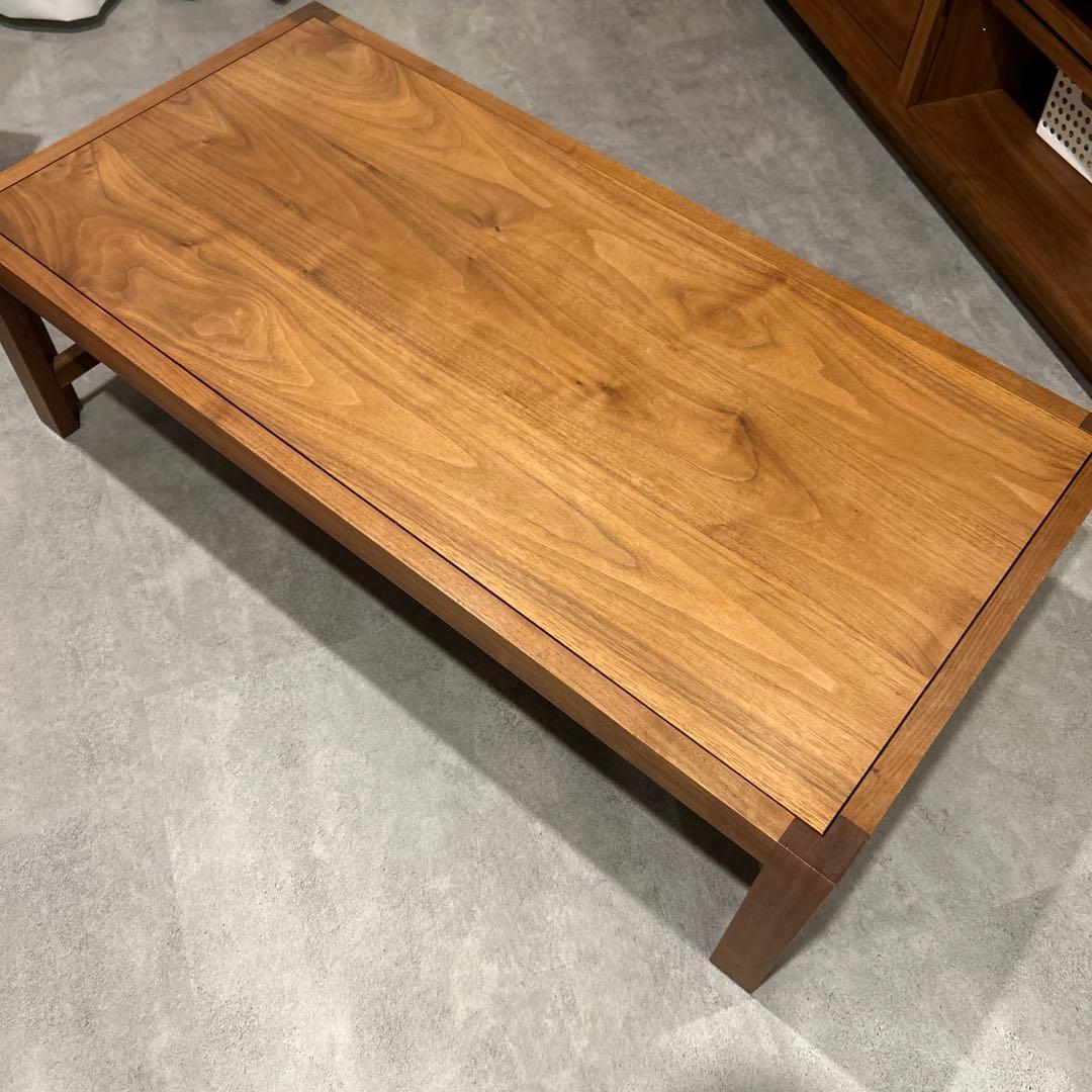 ブラックウォルナット 無垢材 ローテーブル オイル仕上げ ⚠️引取値引きあり