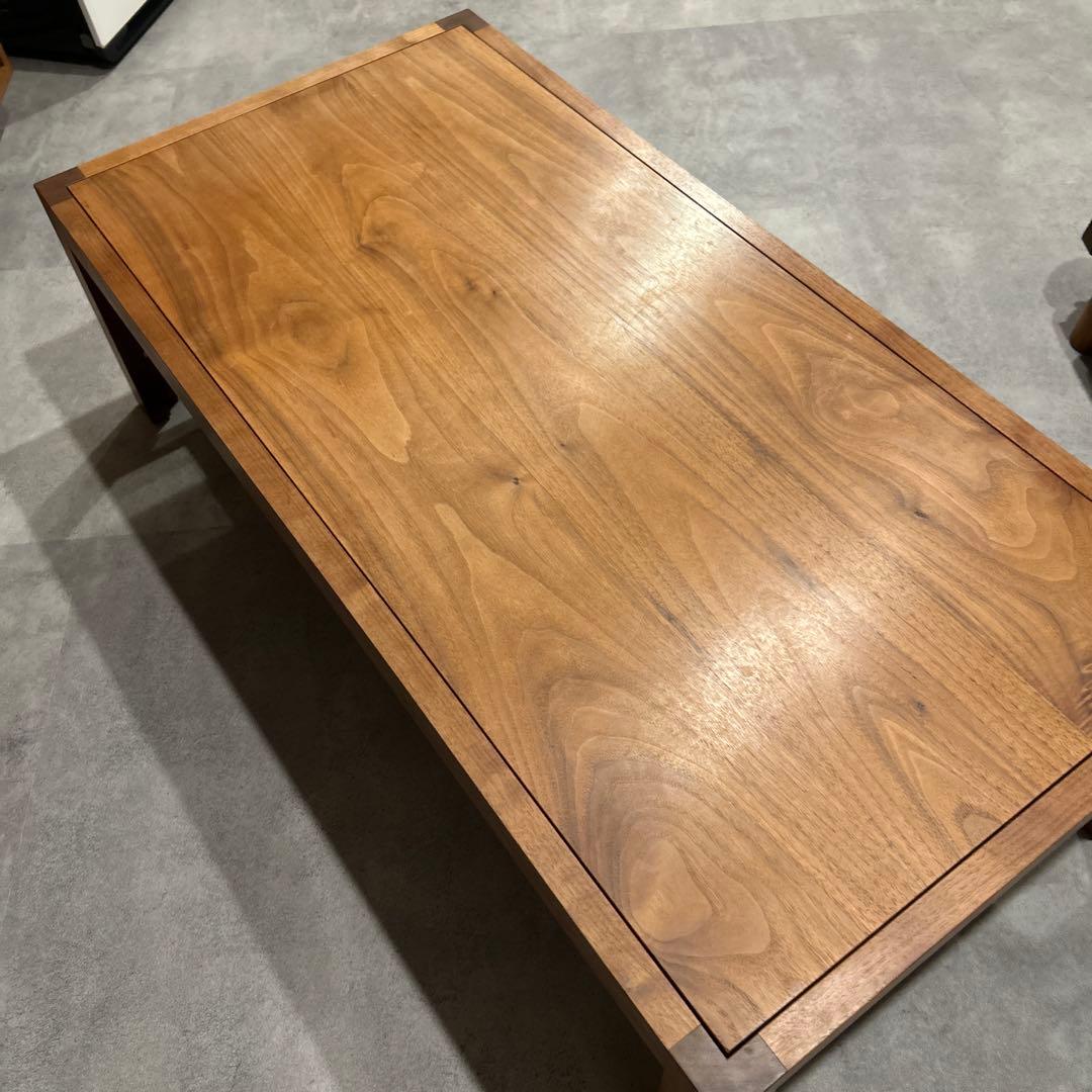 ブラックウォルナット 無垢材 ローテーブル オイル仕上げ ⚠️引取値引きあり