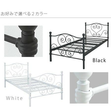 要問い合せ♥️癒しの姫ベッド♥️アイアン　ベッド　白　黒　シングル　セミダブル
