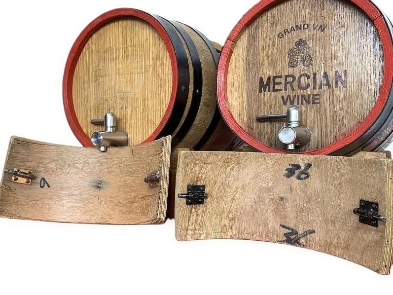 木樽ワインサーバー スタンド付き 2個セット ワイン樽 酒樽 メルシャン