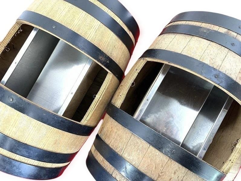 木樽ワインサーバー スタンド付き 2個セット ワイン樽 酒樽 メルシャン