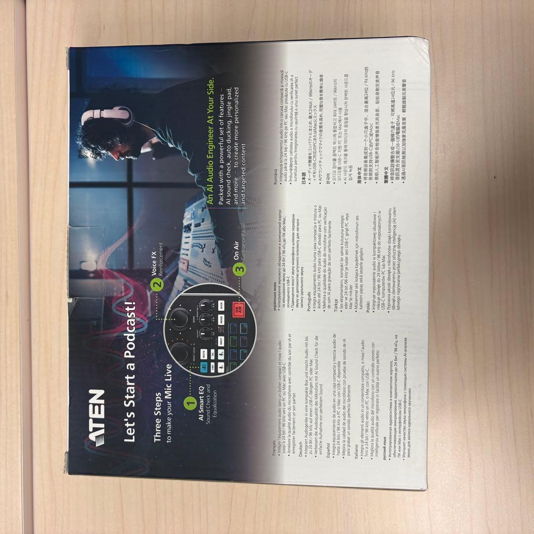 ATEN UC8000 ポッドキャスト用AIオーディオミキサー MicLIVE