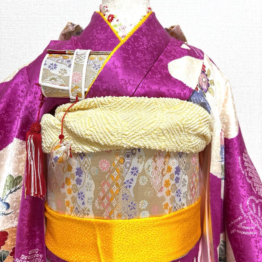 七五三　正絹　着物セット　７歳