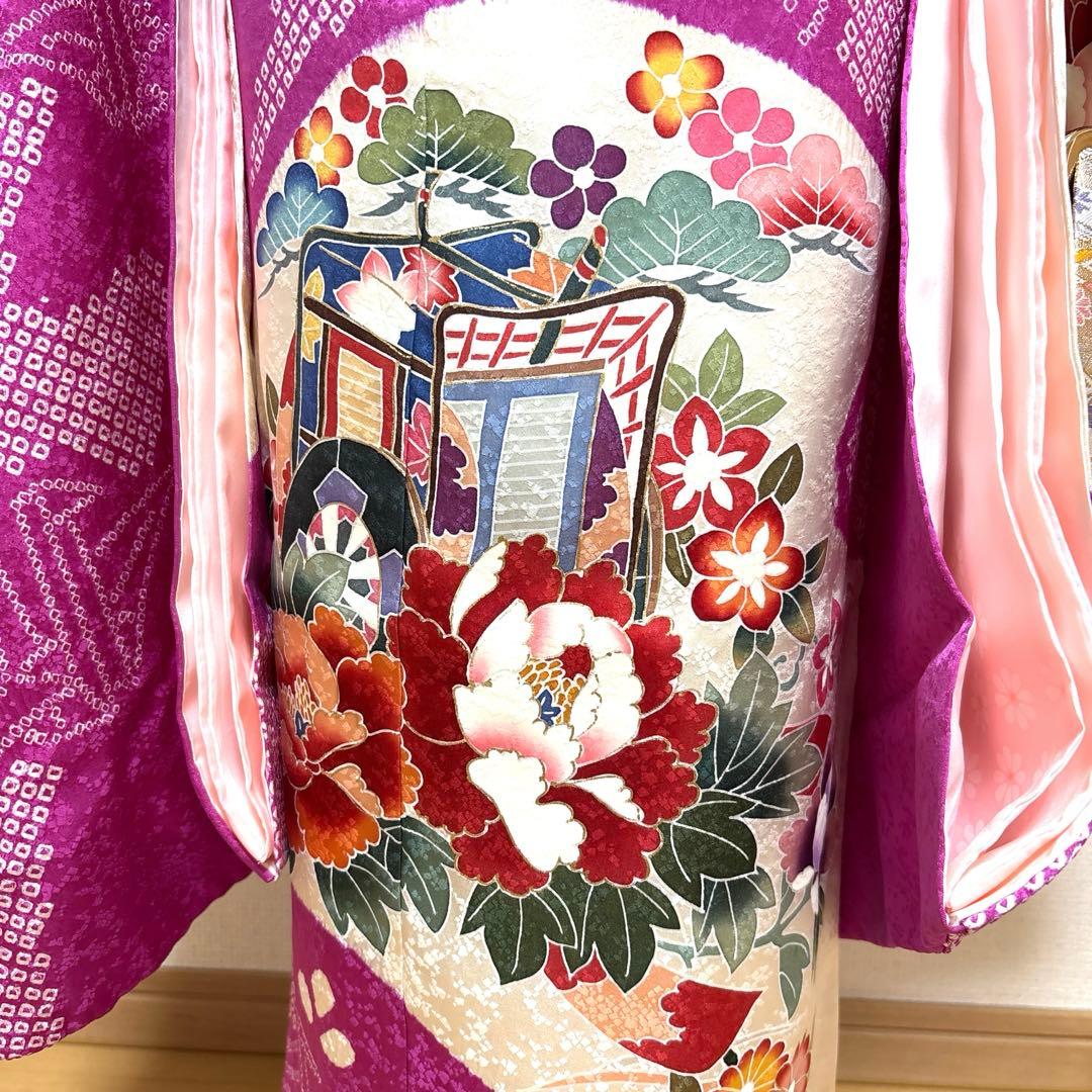 七五三　正絹　着物セット　７歳