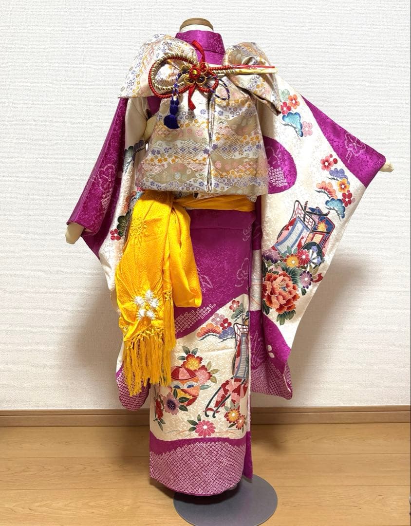 七五三　正絹　着物セット　７歳