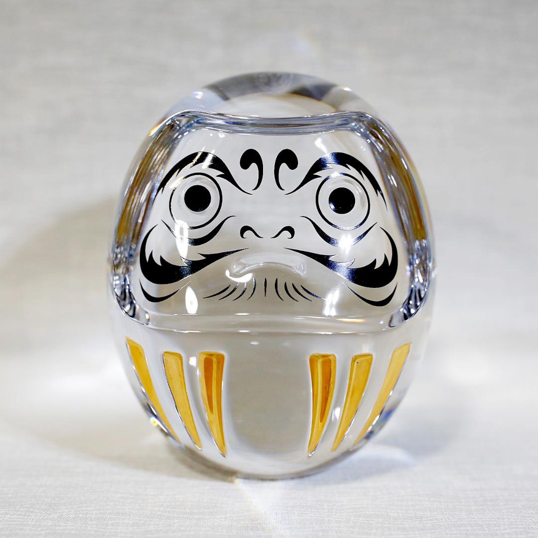 【美品 送料込み】バカラ だるま 達磨 ダルマ 置物 クリスタル