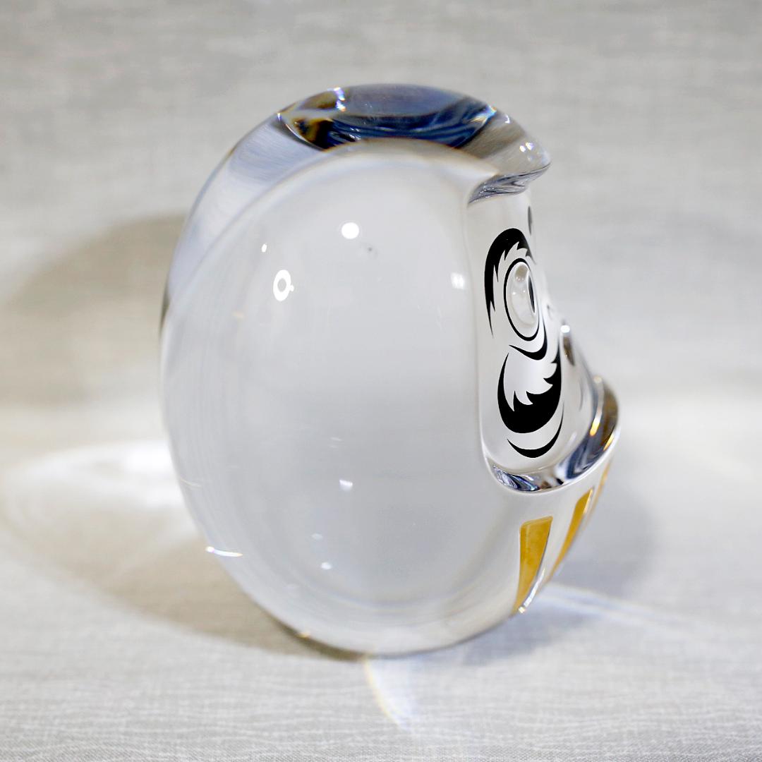 【美品 送料込み】バカラ だるま 達磨 ダルマ 置物 クリスタル