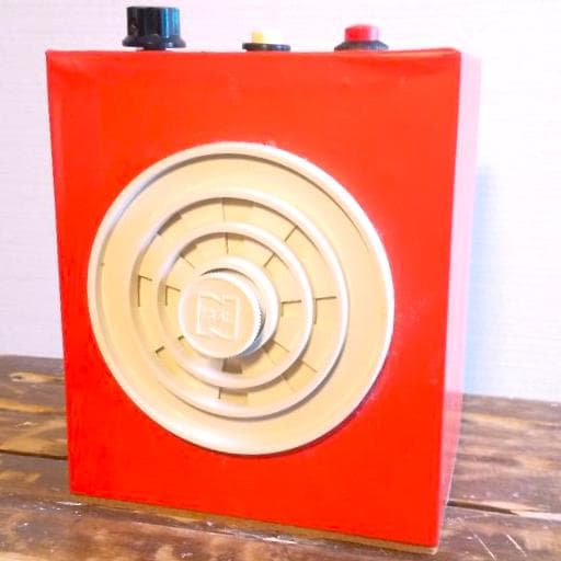 ハンドメイド 8曲記憶 レトロ オルゴール  レッド