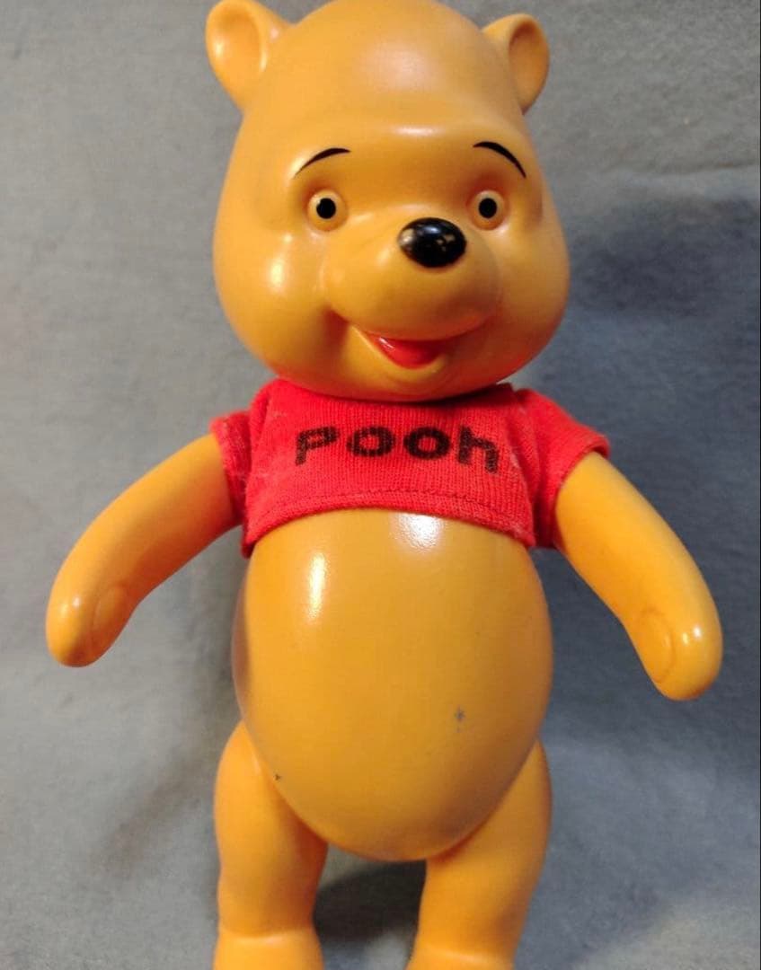 昭和レトロ 1960年代 ディズニー ピノキオ プーさんソフビ 日本製中嶋製作所