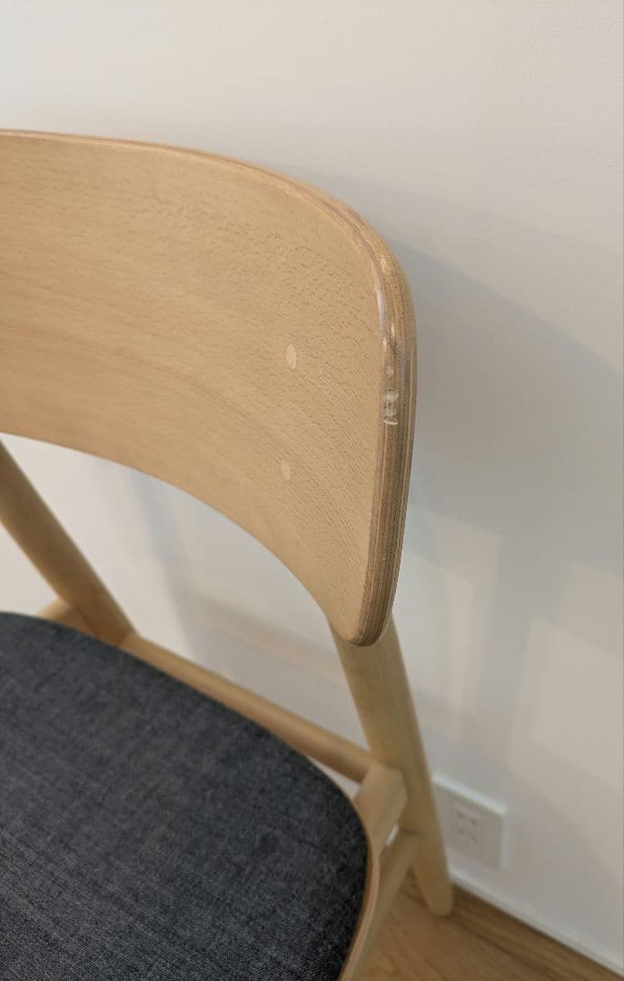 廃盤品》無印良品 ラウンドチェア・布座・ブナ材 ナチュラル - メルカリ