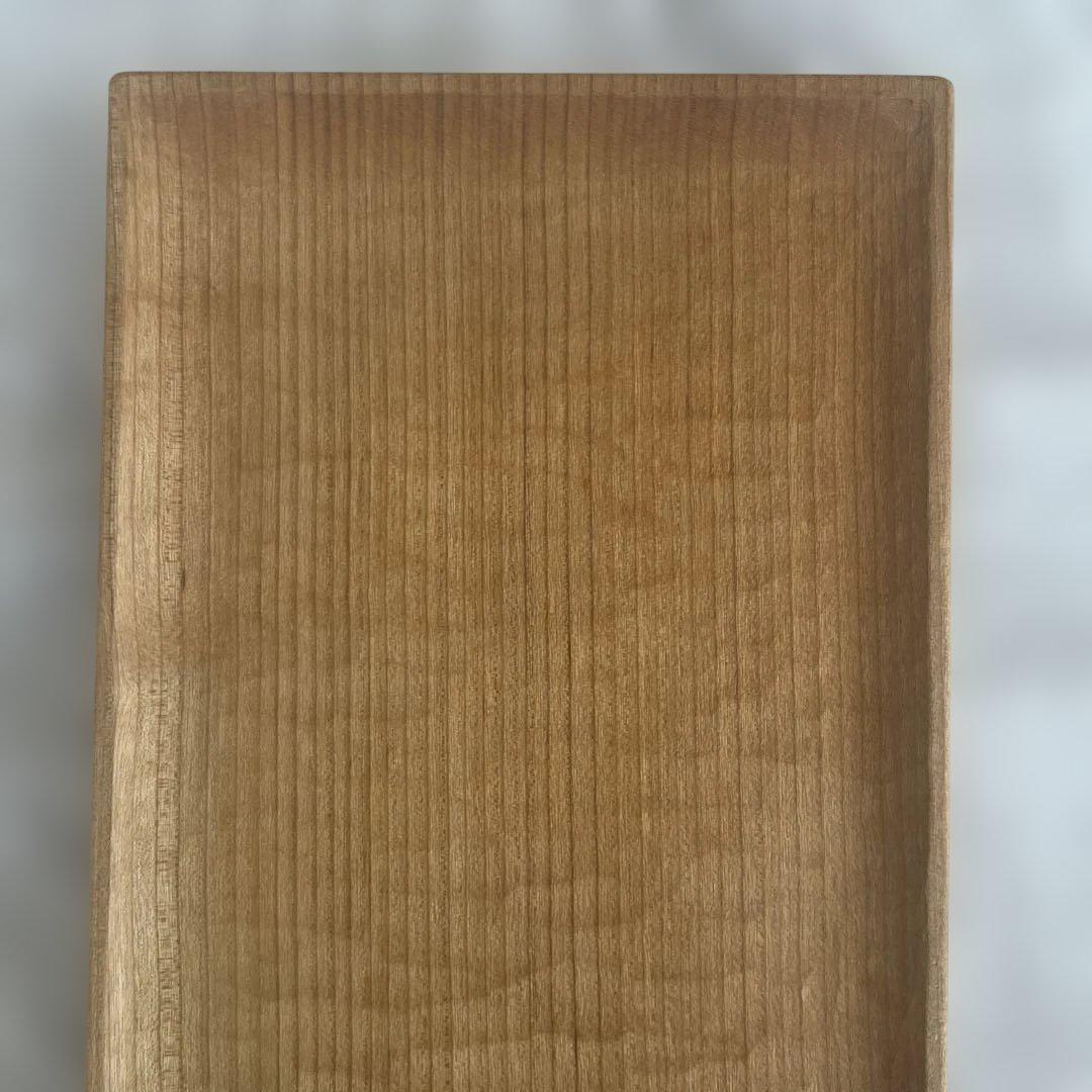 三谷龍二さん作　長方形角皿　山桜　木の器　作家物　木工作家