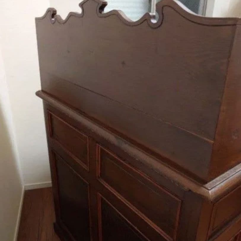 値下げ！【送料込】骨董 大正時代 机 ライティングビューロー デスク