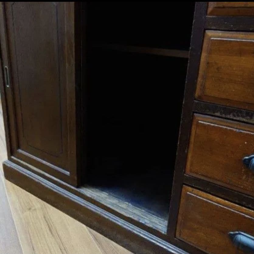 値下げ！【送料込】骨董 大正時代 机 ライティングビューロー デスク