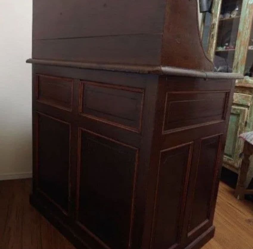 値下げ！【送料込】骨董 大正時代 机 ライティングビューロー デスク